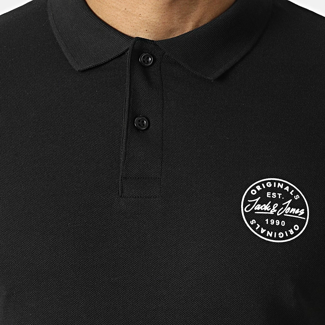 Bon marché 😉 Polo A Manches Courtes Shark Noir de Jack And Jones ⌛ 2 Bon marché 😉 Polo A Manches Courtes Shark Noir de Jack And Jones ⌛ – Image 2