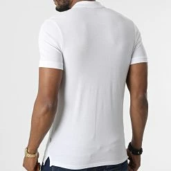 Remise 🤩 Polo A Manches Courtes Shark Blanc de Jack And Jones 🌟 -Jack And Jones Soldes jack and jones 302603 12205025 WHITE NAVY BLAZE 20220214T153047 04