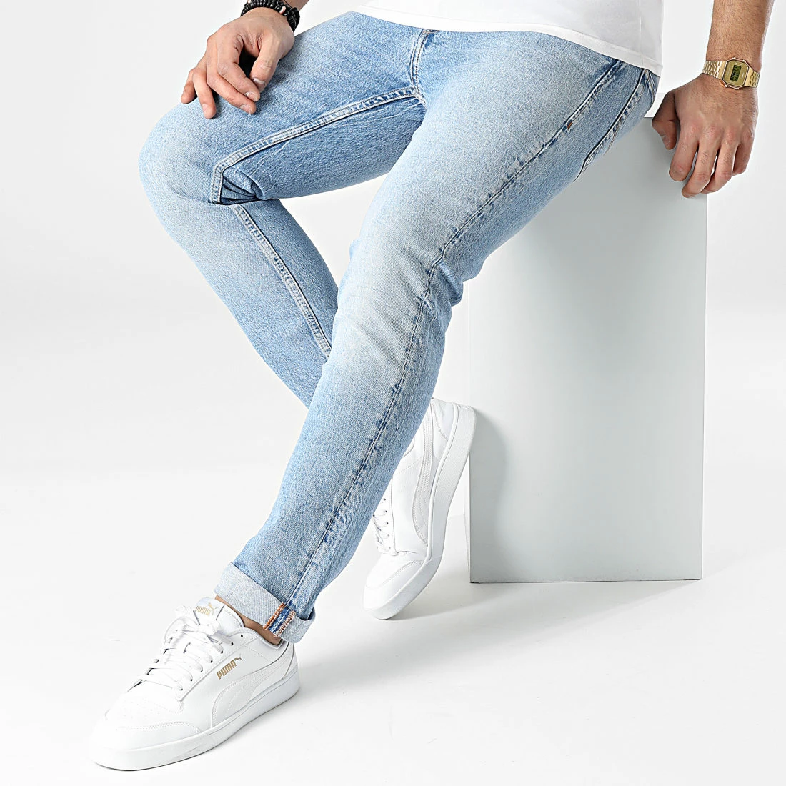 Vente flash ✨ Jean Regular Fit Clark Original Bleu Wash de Jack And Jones ⌛ 3 Vente flash ✨ Jean Regular Fit Clark Original Bleu Wash de Jack And Jones ⌛ – Image 3