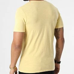 Sortie 🥰 Tee 👚 Shirt Split Neck Jaune Chiné de Jack And Jones 🛒 -Jack And Jones Soldes jack and jones 302984 12164972 MELLOW YELLOW 20220210T142720 04