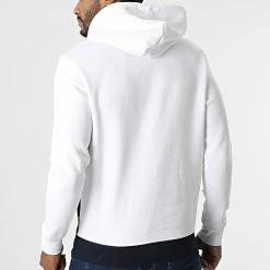 Coupon 😍 Sweat Capuche Break Blanc Bleu Marine de Jack And Jones 😀 -Jack And Jones Soldes jack and jones 303016 12200213 WHITE STANDARD 20220214T152734 04