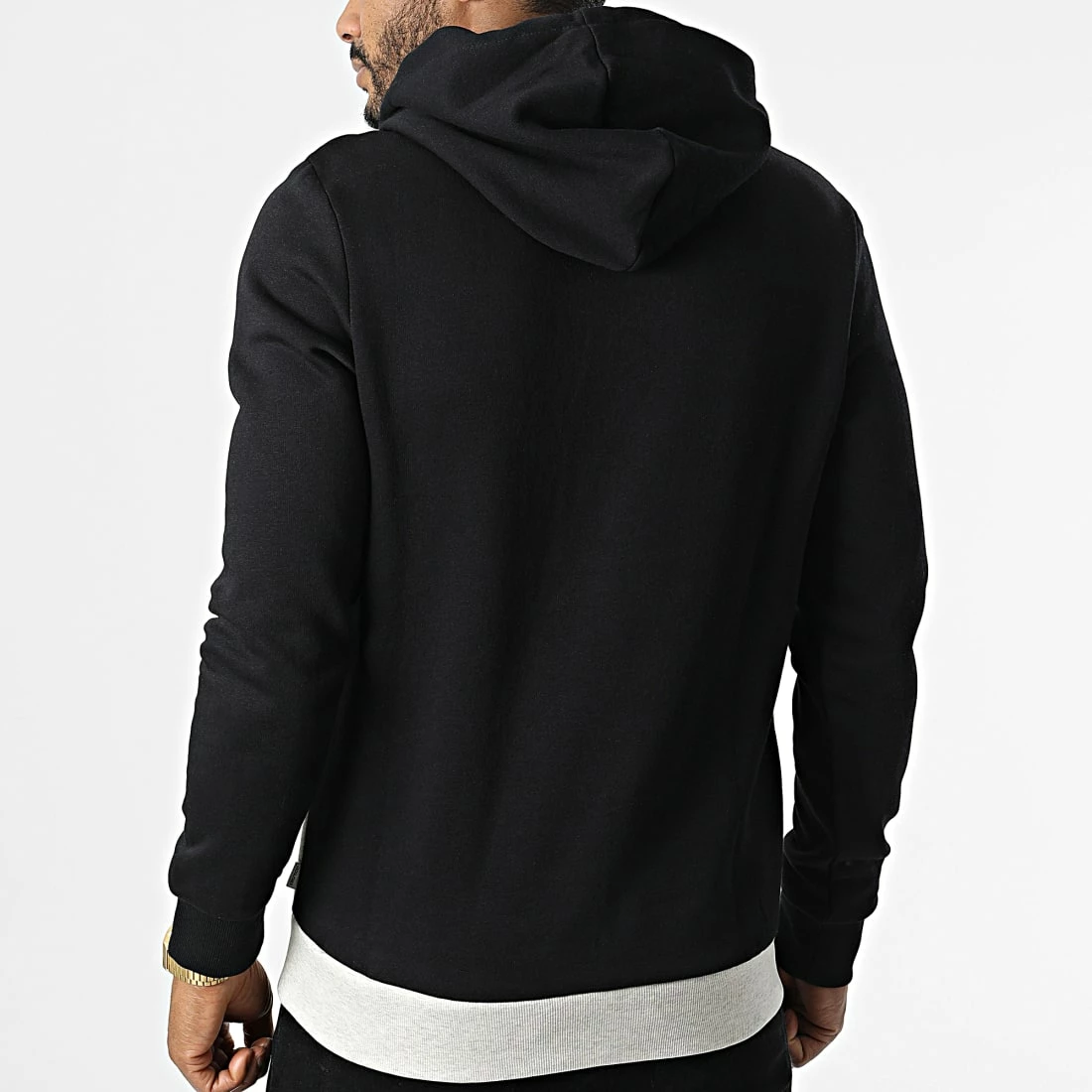 Bon marché 👏 Sweat Capuche Break Noir Gris Chiné de Jack And Jones 😉 4 Bon marché 👏 Sweat Capuche Break Noir Gris Chiné de Jack And Jones 😉 – Image 4