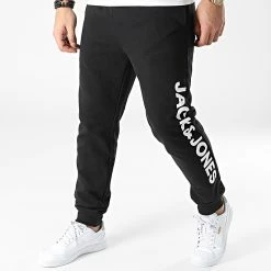 Nouveau 🔥 Pantalon Jogging Gordon Logo Noir de Jack And Jones 🧨