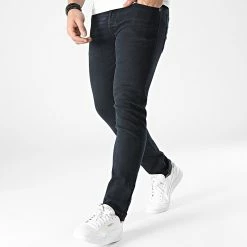 Remise ❤️ Jean Slim Glenn Original Bleu Brut Foncé de Jack And Jones 🔔 -Jack And Jones Soldes jack and jones 303151 12201708 BLUE DENIM 20220217T144445 03