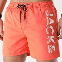 Bon marché ❤️ Short De Bain Crete Orange de Jack And Jones 🌟