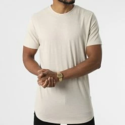 Meilleure affaire 🤩 Tee 👕 Shirt Oversize Noa Beige Chiné de Jack And Jones 🧨 -Jack And Jones Soldes jack and jones 303326 12185169 PAYOTE 20220217T155347 03