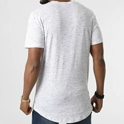 Grosses soldes 💯 Tee 👕 Shirt Oversize Noa Blanc Chiné de Jack And Jones 💯 -Jack And Jones Soldes jack and jones 303327 12185169 BRIGHT WHITE 20220217T160251 04