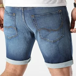 De gros 🎁 Short Jean Rick Icon Bleu Denim de Jack And Jones 👏 -Jack And Jones Soldes jack and jones 303430 12201655 BLUE DENIM 20220217T122046 04