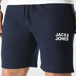 Remise 😀 Short Jogging New Soft Bleu Marine de Jack And Jones ❤️