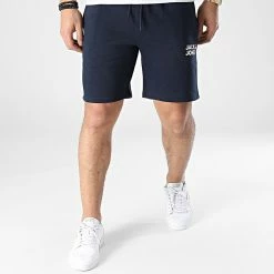 Remise 😀 Short Jogging New Soft Bleu Marine de Jack And Jones ❤️ -Jack And Jones Soldes jack and jones 303751 12186787 NAVY BLAZER 20220221T163110 03