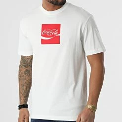 Tout neuf 👏 Tee 👕 Shirt Coca-Cola Enjoy Blanc de Jack And Jones 👍