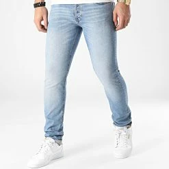 Bon marché 🎉 Jean Slim Glenn Original Bleu Wash de Jack And Jones 😉