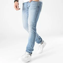 Bon marché 🎉 Jean Slim Glenn Original Bleu Wash de Jack And Jones 😉 -Jack And Jones Soldes jack and jones 304015 12203510 BLUE DENIM 20220217T144513 03