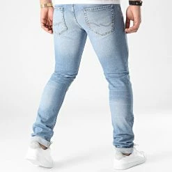 Bon marché 🎉 Jean Slim Glenn Original Bleu Wash de Jack And Jones 😉 -Jack And Jones Soldes jack and jones 304015 12203510 BLUE DENIM 20220217T144514 04