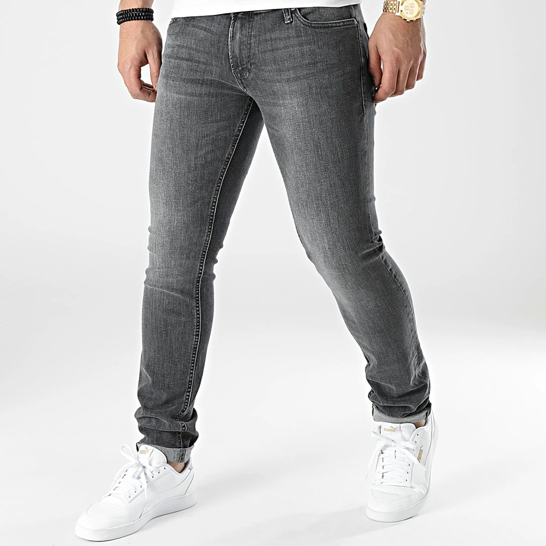 Top 10 ⌛ Jean Skinny Liam Original Gris Anthracite de Jack And Jones ⌛ 1 Top 10 ⌛ Jean Skinny Liam Original Gris Anthracite de Jack And Jones ⌛