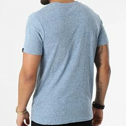 Bon marché 🧨 Tee 👕 Shirt Pop Branding Bleu Clair Chiné de Jack And Jones ✔️ -Jack And Jones Soldes jack and jones 305534 12205668 BLUFIN 20220224T162834 04