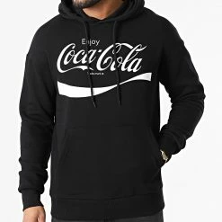 Remise 🎁 Sweat Capuche Coca-Cola Noir de Jack And Jones 😍 -Jack And Jones Soldes jack and jones 305558 12214653 BLACK RELAXED 20220224T160653 03