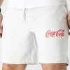 Nouveau ⭐ Short Jogging Coca-Cola Gris Clair Chiné de Jack And Jones 😍
