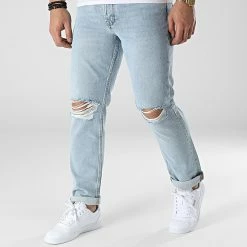 Meilleur prix 🤩 Jean Chris Original Bleu Wash de Jack And Jones 😀
