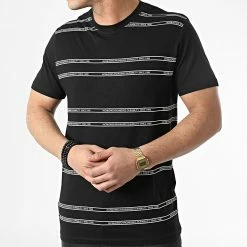Remise 🥰 Tee 👚 Shirt Di Noir de Jack And Jones 😀 -Jack And Jones Soldes jack and jones 307488 12200549 BLACK STANDRAD F 20220307T162158 03