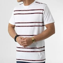 Sortie 😍 Tee 👕 Shirt Di Blanc de Jack And Jones 👏 -Jack And Jones Soldes jack and jones 307492 12200549 WHITE STANDARD F 20220307T161946 03