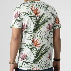 Le moins cher 💯 Tee 👚 Shirt Coastal Blanc Floral de Jack And Jones 🧨 -Jack And Jones Soldes jack and jones 307494 12200499 CLOUD DANCER STANDARD F 20220307T161933 04