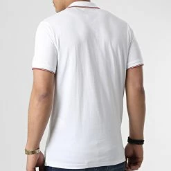 De gros ⌛ Polo A Manches Courtes Blaarchie Blanc de Jack And Jones ⌛ -Jack And Jones Soldes jack and jones 307503 12214027 WHITE 20220307T161913 04