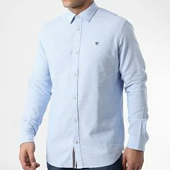 Acheter 😀 Chemise A Manches Longues Blabordeaux Bleu Clair de Jack And Jones 🔥