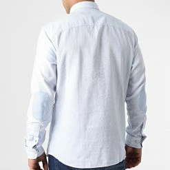 De gros 🎁 Chemise A Manches Longues Blabordeaux Bleu Clair de Jack And Jones 😀 -Jack And Jones Soldes jack and jones 307583 12206401 WHITE COMFORT FI 20220307T161756 04