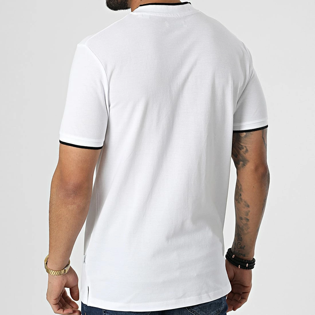 Vente flash 🤩 Polo Manches Courtes A Poche Poitrine Maoyal Blanc de Jack And Jones ⭐ 4 Vente flash 🤩 Polo Manches Courtes A Poche Poitrine Maoyal Blanc de Jack And Jones ⭐ – Image 4