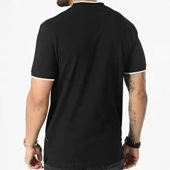 Promo 😀 Polo Manches Courtes A Poche Poitrine Maoyal Noir de Jack And Jones 😀 -Jack And Jones Soldes jack and jones 308122 12201815 BLACK 20220310T141425 04