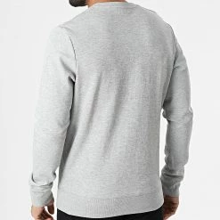 Nouveau ✔️ Sweat Crewneck Steve Gris Chiné de Jack And Jones 👏 -Jack And Jones Soldes jack and jones 308130 12200658 LIGHT GREY MEL 20220310T135313 04