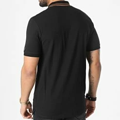 De gros 🌟 Polo Manches Courtes A Poche Poitrine Royal Noir de Jack And Jones 🎁 -Jack And Jones Soldes jack and jones 308152 12200491 BLACK STANDARD F 20220310T141307 04