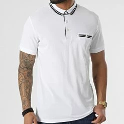 Acheter 😍 Polo Manches Courtes A Poche Poitrine Royal Blanc de Jack And Jones ✨ -Jack And Jones Soldes jack and jones 308155 12200491 WHITE STANDARD F 20220310T140933 03