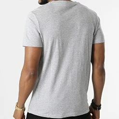 Grosses soldes ⭐ Tee 👕 Shirt Dan Gris Chiné de Jack And Jones 🎁 -Jack And Jones Soldes jack and jones 312413 12213767 LIGHT GREY MELANGE 20220408T163919 04