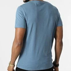 Sortie ⭐ Tee 👕 Shirt Elden Bleu Ardoise de Jack And Jones ✨ -Jack And Jones Soldes jack and jones 312417 12213493 BLUEFIN BIG 20220408T163838 04