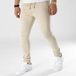 Meilleure affaire ✨ Jean Slim Pete Flex Beige de Jack And Jones 🎁