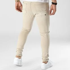 Meilleure affaire ✨ Jean Slim Pete Flex Beige de Jack And Jones 🎁 -Jack And Jones Soldes jack and jones 312568 12205574 OXFORD TAN 20220401T162523 04