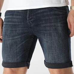 Budget 🔥 Short Jean Rick Fox Bleu Brut de Jack And Jones 😉
