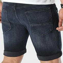 Budget 🔥 Short Jean Rick Fox Bleu Brut de Jack And Jones 😉 -Jack And Jones Soldes jack and jones 312639 12201630 BLUE DENIM 20220401T161352 04
