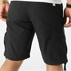Meilleure vente 🔔 Short Cargo Charlie Noir de Jack And Jones ✔️ -Jack And Jones Soldes jack and jones 313845 12166338 BLACK 20220608T142720 04