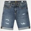 Acheter 🤩 Short Jean Enfant Rick Original Bleu Denim de Jack And Jones ✔️