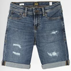 Acheter 🤩 Short Jean Enfant Rick Original Bleu Denim de Jack And Jones ✔️