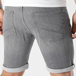 Meilleure affaire 👍 Short Jean Rick Original 12201618 Gris de Jack And Jones 🔥 -Jack And Jones Soldes jack and jones 315410 12201618 GREY DENIM 20220414T153233 04