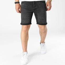 Le moins cher 🎁 Short Jean Rick Original Noir de Jack And Jones 😍 -Jack And Jones Soldes jack and jones 315615 12207407 BLACK DENIM 20220420T151343 03