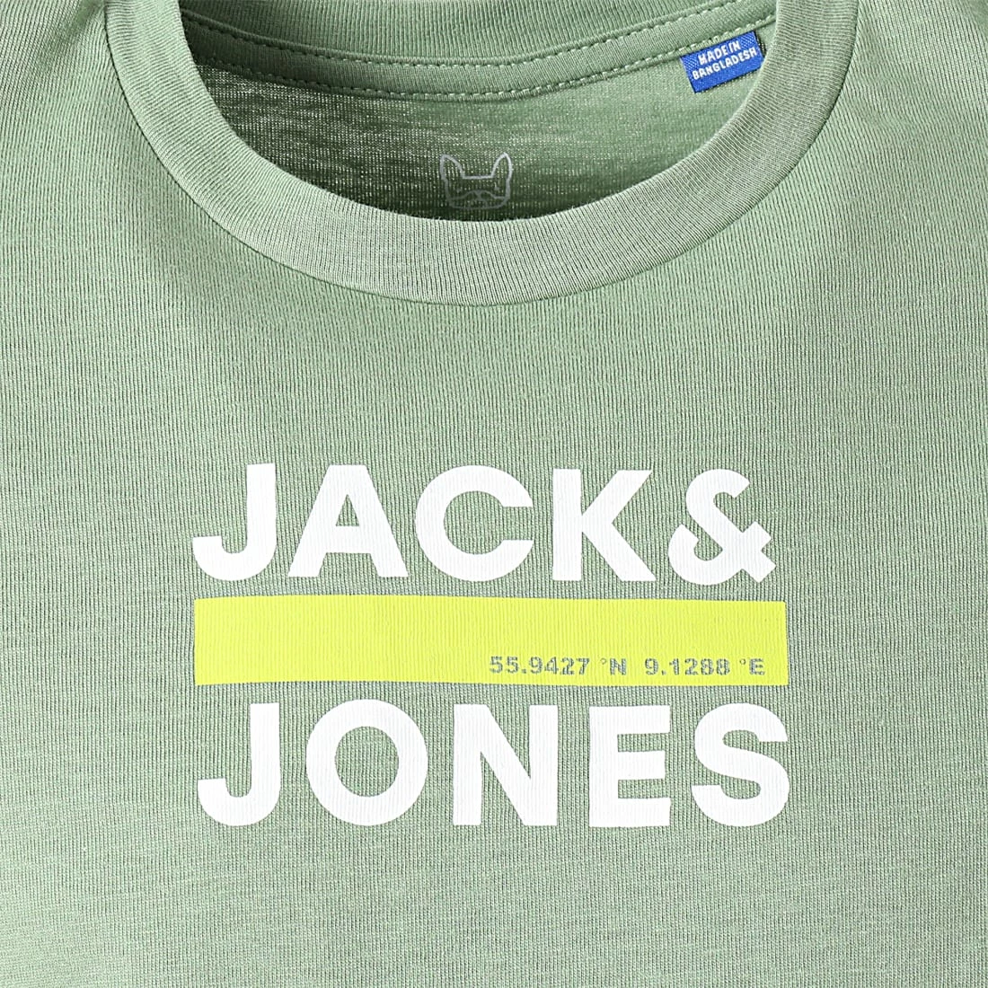 De gros 💯 Tee 👚 Shirt Enfant Dan Vert Kaki de Jack And Jones 😀 2 De gros 💯 Tee 👚 Shirt Enfant Dan Vert Kaki de Jack And Jones 😀 – Image 2