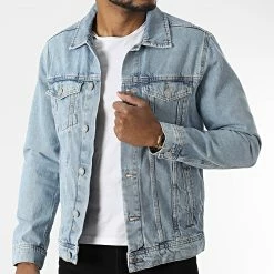 Meilleur prix 💯 Veste Jean 12201719 Bleu Denim de Jack And Jones ⌛ -Jack And Jones Soldes jack and jones 316664 12201719 BLUE DENIM 20220503T160349 03