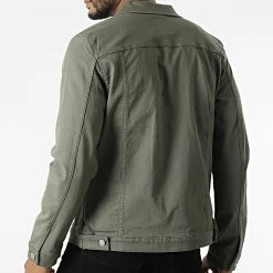 Promo 😍 Veste Jean Alvin 12136319 Vert Kaki de Jack And Jones 👏 -Jack And Jones Soldes jack and jones 316672 12136319 DUSTY OLIVE 20220503T160415 04