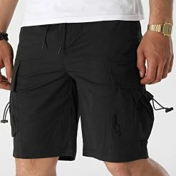 Grosses soldes ✨ Short Jogging Rocket Noir de Jack And Jones 👏