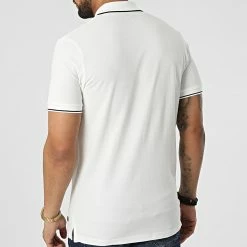 Acheter 💯 Polo A Manches Courtes Glow Beige Clair de Jack And Jones 🔔 -Jack And Jones Soldes jack and jones 318160 12218524 CLOUD DANCER 20220510T143625 04